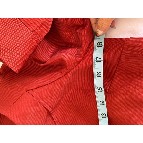 Women's Classiques Entier rust Red button snap front 3/4 sleeve Jacket Size S - Picture 11 of 11